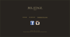 Desktop Screenshot of beletage.no