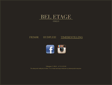 Tablet Screenshot of beletage.no